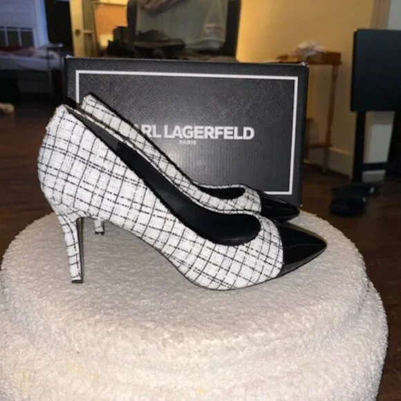 Karl Lagerfeld Paris RIALTA High Pump Sz 9.5 NIB - Picture 2 of 6
